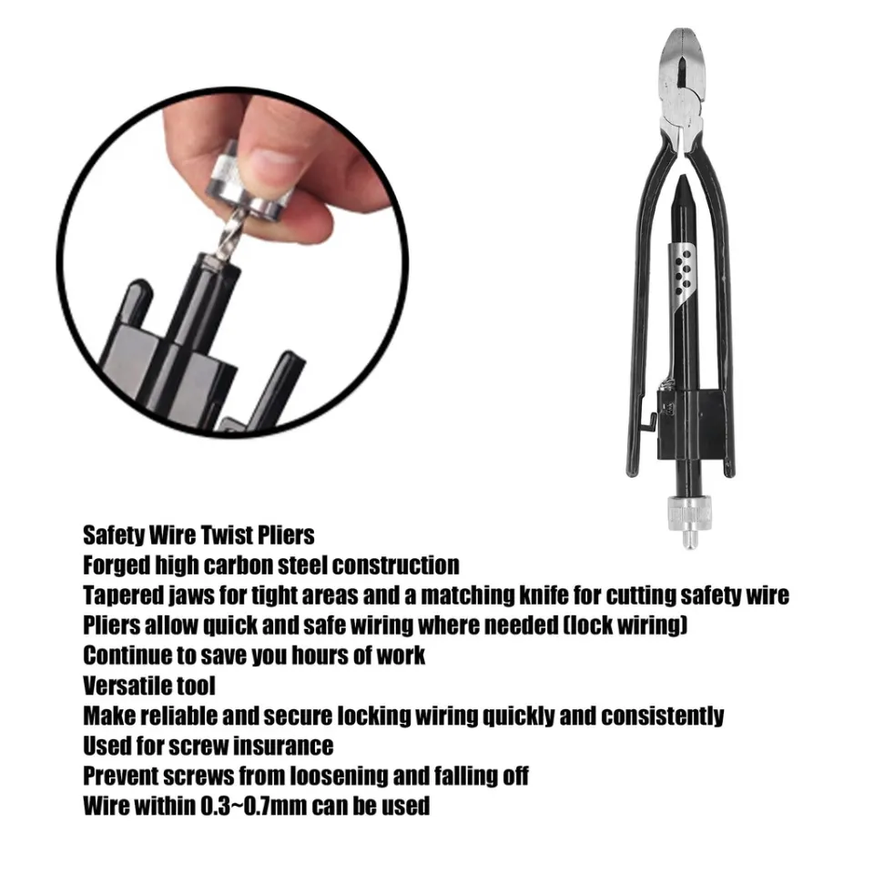 OEMTOOLS 22663 6 and 9 Inch Reversible Wire Twister Pliers with Wire
