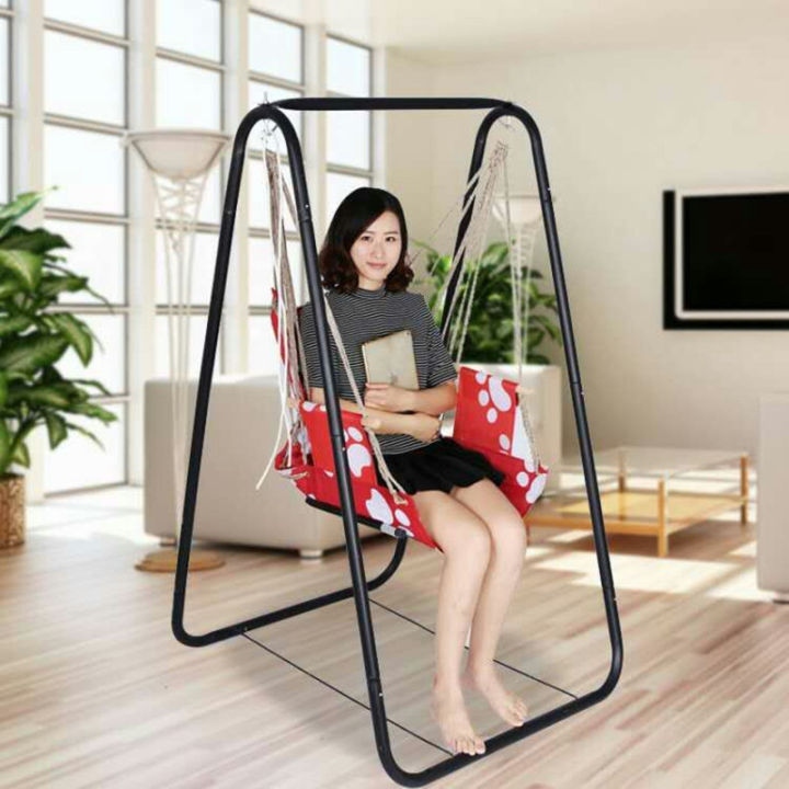 TOS Swing Set w Chair Stand Frame for Children Kids Adults