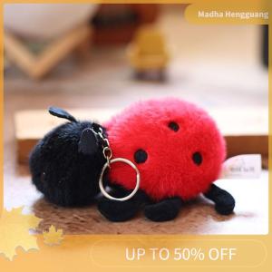 Madha 1 Piece Small Insect Plush Toy Doll Keychain Creative Stuffed Doll Bag Pendant Cute Snail Bee Keyring Birthday Gift