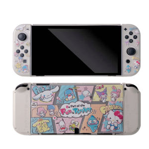 เคสการ์ตูนสำหรับนินเท็นโดสวิตช์ OLED/Switch/Switch Lite เคสป้องกัน TPU แบบแยกเคสการ์ตูนป้องกันรอยขีดข่วนเคสนินเท็นโดสวิตช์ OLED/Switch Lite