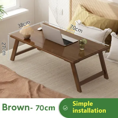 Bamboo Folding Table Laptop Table Dining Table Is Foldable And Easy To Store Strong Stable And Durable