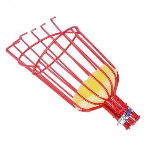 Fruit Picker Deep Basket Convenient Harvesting Fruit Collector Catcher Apple Peach Picking Garden Tools Aluminum Deep Basket Garden Tools Fruit Picker Head Metal Fruit Picking Tools Fruits Catcher Harvest Picking