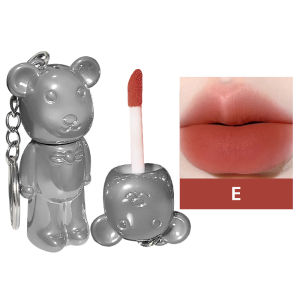 Creative Gentleman Bear Lip Mud Matte Velvet Lip Glaze Lip Glaze Pelembab Bibir Yang Tahan Lama COD -💄Orfila