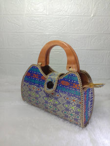 TAS TANGAN WANITA SONGKET/ HAND BAG WANITA / TAS PESTA GAGANG KAYU