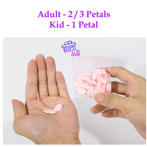 Mini Hand Soap Paper with Case Flower Shaped Scented Portable Disposable Soap Scraps for Outdoor Travel Sabun cuci Giftlive