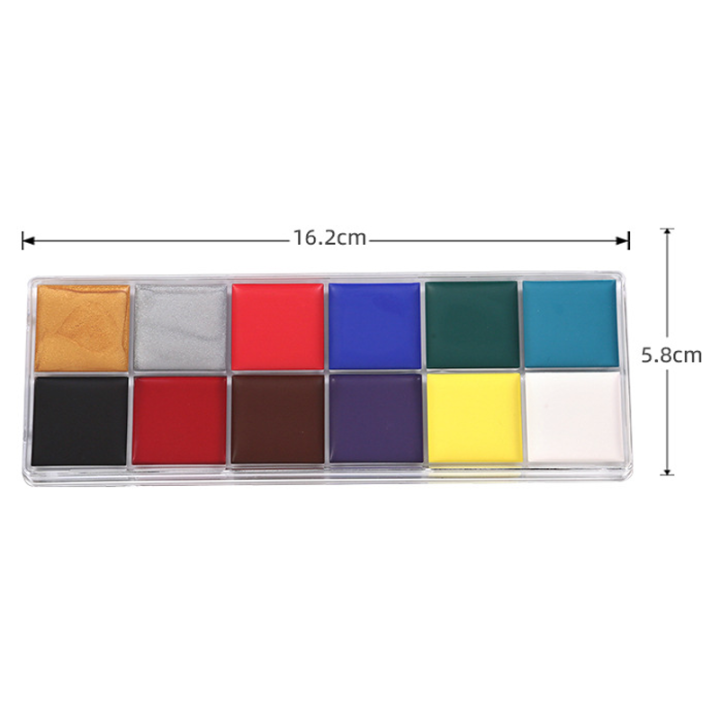 12%20Colors%20Face%20And%20Body%20Paint%20Professional%20DIY%20Body%20Paint%20Palette%20Highly%20Saturated%20Face%20Paint%20Set%20-%20Image%203