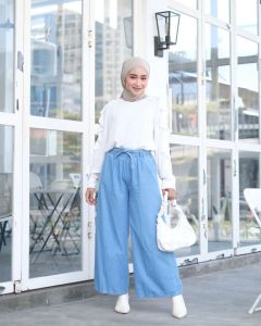 KULOT JEANS JUMBO OVERSIZE BAHAN JEANS PREMIUM IMPORT DENIM BOYFRIEND KULOT JEANS HIGHWAIST