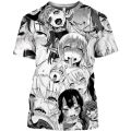 Ahegao T-shirt Anime 3D Print Men Women Streetwear Hentai Pattern O-Neck Hip Hop T Shirt Haruku Casual Tops Sexy Girl Clothing. 