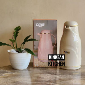1300ML TERMOS AIR PANAS BAHAN KACA LUAR PLASTIK WATER JUG 1.3 LITER BESAR