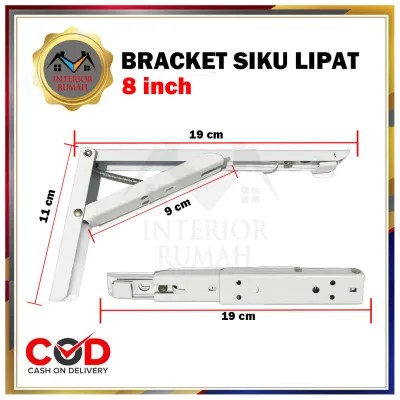 Siku Rak Lipat Per 20 cm 25 cm 30 cm & 35 cm / Bracket Siku Rak Lipat / Engsel Ambalan Lipat..Kwalitas Terbaik