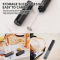 Yummy.miya Portable Milk Frother Coffee Whisk Egg Beater Drink Mixer Handheld Battery Operated Stainless Steel Low Noise Rumah Tangga Latte Baking. 