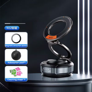 ที่วางโทรศัพท์รถแม่เหล็กสุญญากาศปรับได้ติดรถยนต์ ° ที่วางโทรศัพท์แม่เหล็กติดโทรศัพท์แท่นวางสำหรับรถ/ยิม/กระจก/พื้นผิวเรียบ