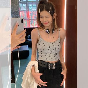 Áo yếm hình ngôi sao phong cách Hồng Kông thích hợp ngọt ngào thuần khiết khao khát bên trong thon gọn dành cho nữ 2358