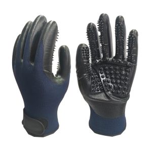 Pet Bathing Glove Hair Remover for Dogs & Cats Anti-Scratch Grooming Massage Brush