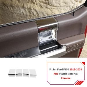 Cornerr Chrome Car Center Console Decoration Cover Stickers for Ford F150 2015 2016 2017 2018 2019 2020 Interior Accessories 8N6Y2