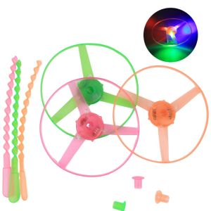 2pcs đầy màu sắc con chuồn chuồn tre nhựa tay-đẩy đồ chơi bay cánh quạt máy bay trực thăng đồ chơi trẻ em của sinh nhật hiện tại