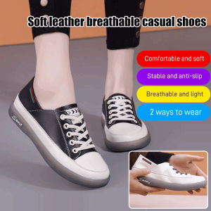 Soft leather casual shoes One Foot Stirrup Womens Shoes Casual Single Shoes Sneaker