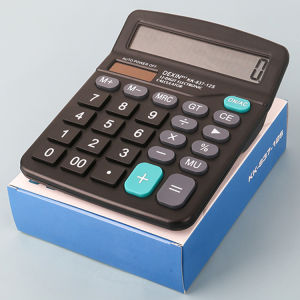 Kalkulator Lucu Warna Warni Model Korea 12 Digit Display Besar Keyboard Dot Mekanik