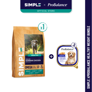 3KG SIMPLE x ProBalance Healthy Weight Bundle (SIMPLE 3KG Chicken + 2x ProBalance 100G Gourmet Selection Chicken)