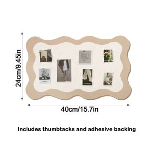 CHLOCH 60x40cm Photo Wall Sticker Self-adhesive Easy to install Message Board No-drill Display Background Living Room Bedroom Desk Decoration