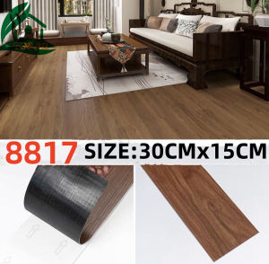10PCS set 30X15CM and 30X30CM Wood Grain Thickened adhesive Floor Sticker Room home Waterproof Wear-resistant Toilet floor Sticker marble design home decor PVC vinyl tiles Waterproof stickers