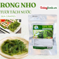 RONG NHO Tách Nước gói 100G (Nở được 300G Rong Nho Tươi) | Nhai Giòn bụp đã miệng. 