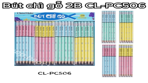 Bút Chì 2B CLASSMATE CL-PC506 Có Tẩy – Chì Mềm Viết Êm Dành Cho Bé Tập Viết