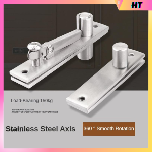 360 Degree Rotation Stainless Steel 304 Concealed Door Offset Pivot Rotating Hinge for Hidden Wood Door Side Hung Shaft Murphy System.