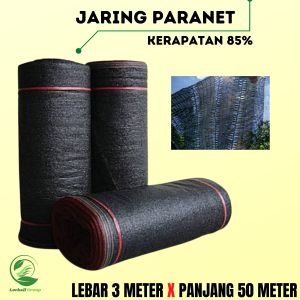 Jaring Paranet Penahan Panas Dan Hujan Kerapatan 85% Lebar 3 meter Panjang 1 Meter