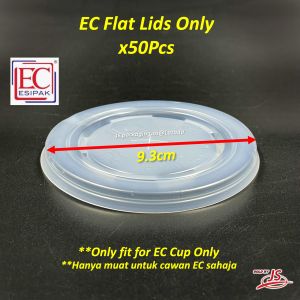 EC & BENXON 12oz /16oz /22oz PP Cup with Flat/Dome Lid [50sets ] Disposable PP Cup / Plastic Cup / Cawan Pakai Buang dgn Penutup