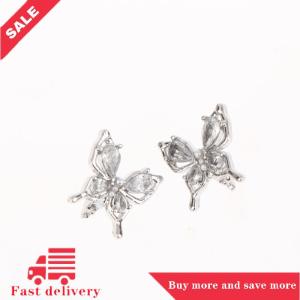 [COD] 2pcs Rhinestone trang trí cho clip trên Earbuds mở tai trang trí Zirconia tai nghe phụ kiện tháo rời DIY Tai nghe trang trí