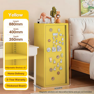 Iron cabinet sideboard color dopamine balcony storage macarons living room floor-standing single-door iron storage cabinet