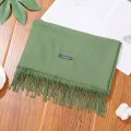 Syal Fashion Korea Wanita Pria Cashmere Immitation Scarf Wool Winter Autumn Musim Semi Dingin Motif Polos Bahan Tebal Nyaman Sejuk DIngin Untuk Unisex Ukuran panjang 200cm lebar 65cm. 