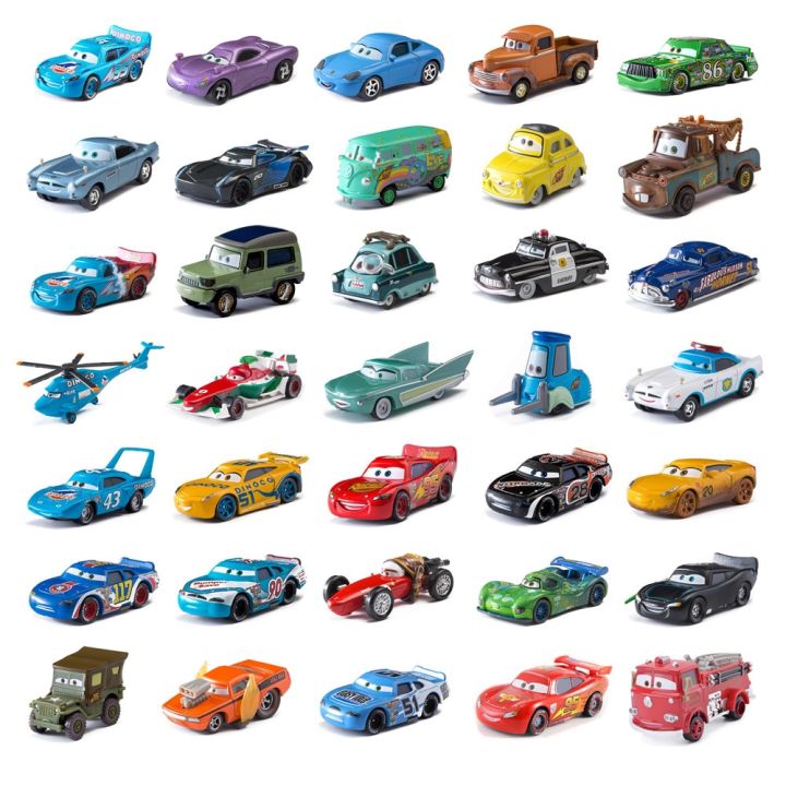 Disney Pixar Cars No.43 Dinoco The King 1:55 Diecast Model Toy Car Gift for  Boy