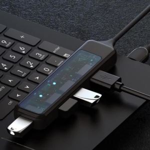 USB Hub Type C Expansion Dock Adapter Data Transmission SDTF Card Reader Multiport Splitter For Laptop PC Flash Disk