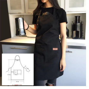 Canvas Waterproof Apron: Perfect Fit for Coffee Shops, Barbershops & Kitchens
