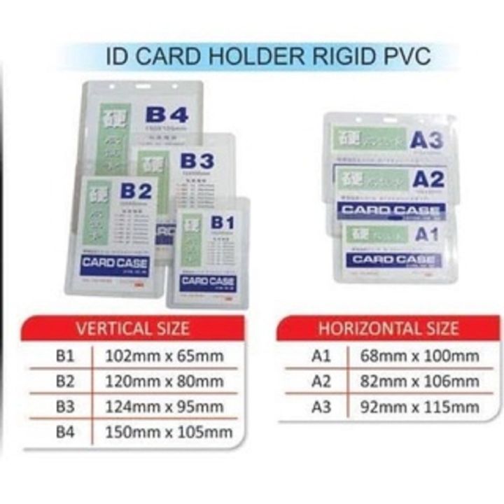 Id Card Case Plastik Bening Isi Pcs A A A B B B B B Ukuran Penuh Tahan Air Pvc Dokumen