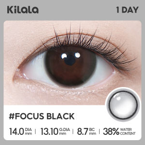 Kilala Kính áp tròng xám lens 1 ngày Gifted Grey/Gifted Brown/Focus Black DIA 14.0mm Lens nâu/xám tự nhiên có độ (0-8) 2 chiếc