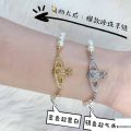 Empress Dowager Cixi Pearl Bracelet High Version Saturn Pearl Full Diamond European and American Light Luxury Niche Design High-end Feel. 
