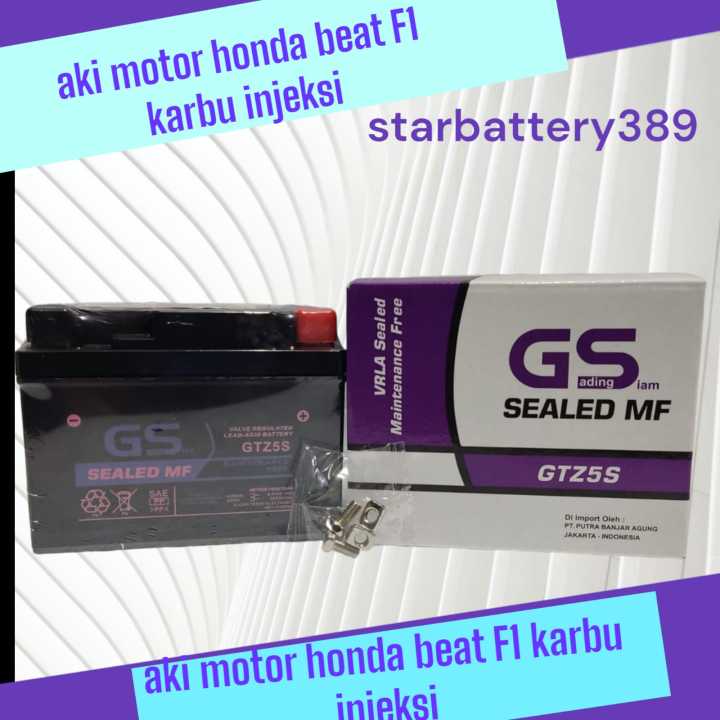 Aki Motor Honda Absolute REVO GTZ5S (GSL)Aki Kering MF | Lazada Indonesia