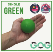 GOG Lacrosse Massage Ball – Hard Physio Ball for Deep Tissue Shoulder Back & Foot Relief | Bola Urut Keras GOG | GOG筋膜球