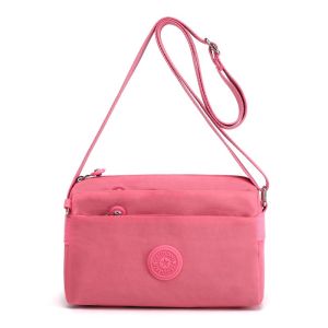 Ladies Waterproof Nylon Sling Bag Crossbody Casual Multilayer Women Bag Fashion Sling Bag