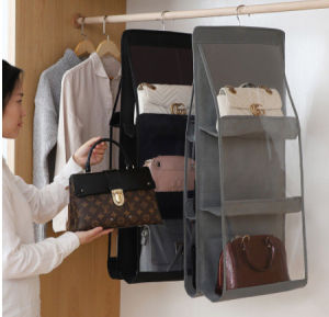 Túi Treo Giỏ XáchTreo Ví- Giỏ Treo Đựng Đồ Dùng Túi Xách Chống Bụi Bóp Ví 6 Ngăn Tiện Lợi