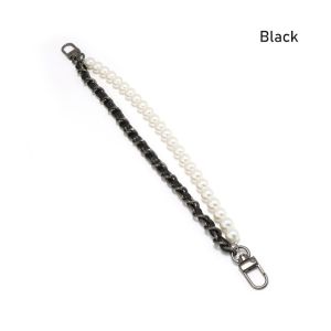 Vintage Pearl Bag Strap For Handbag Double Layer Chain Pearl Phone Lanyard Replacement Bag Accessory