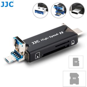 PIKO SHOP JC CR-UTC3 USB 3.0 Card Reader expands 2 card slots(SD/TF)to your computers Micro OTG/USB-C OTG enabled phones or tablets