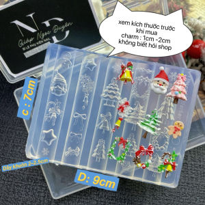 khuôn ông già noel và cây thông silicon nail ( loại 1)