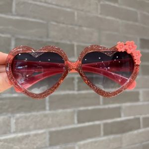 ALLLUCK Chống tia cực tím Kính râm hình hoa hoạt hình Đáng yêu Hình trái tim Kính mắt trẻ em Thời trang Họa tiết dễ thương Kính râm trẻ em Sử dụng ngoài trời