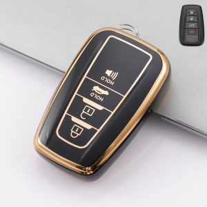 4ปุ่ม เหมาะสำหรับ toyota กรณีกุญแจ พวงกุญแจแฟชั่น tpu กรณีกุญแจ สำหรับ toyota CHR RAV4 CAMRY corolla cross Corolla กรณีกุญแจ toyota ฝาครอบกุญแจcross