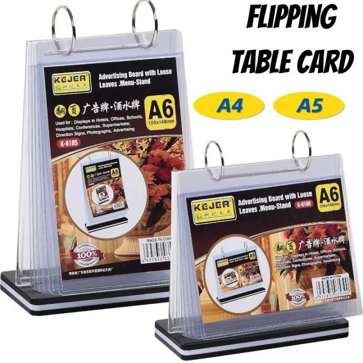 Display Shelves Vertical Advertising Table Card and Sign Menu Holder ...