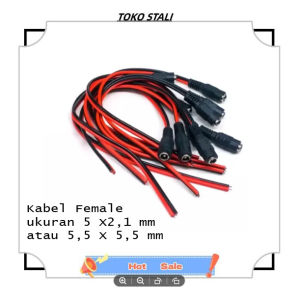 kabel jack dc female 55 x 21 /55 x 25 mm